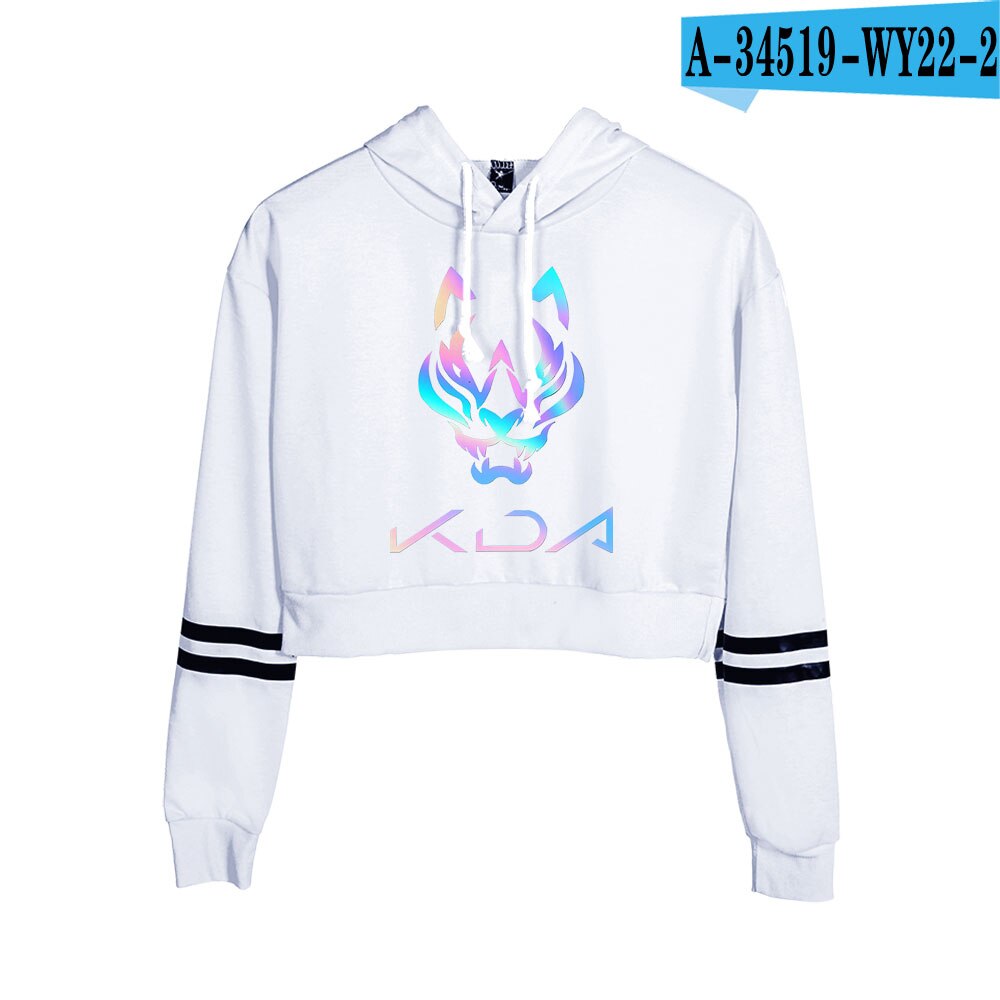 K/DA The Baddest Pullovers Navel Crop Hoodies Collection - League of Legends Fan Store