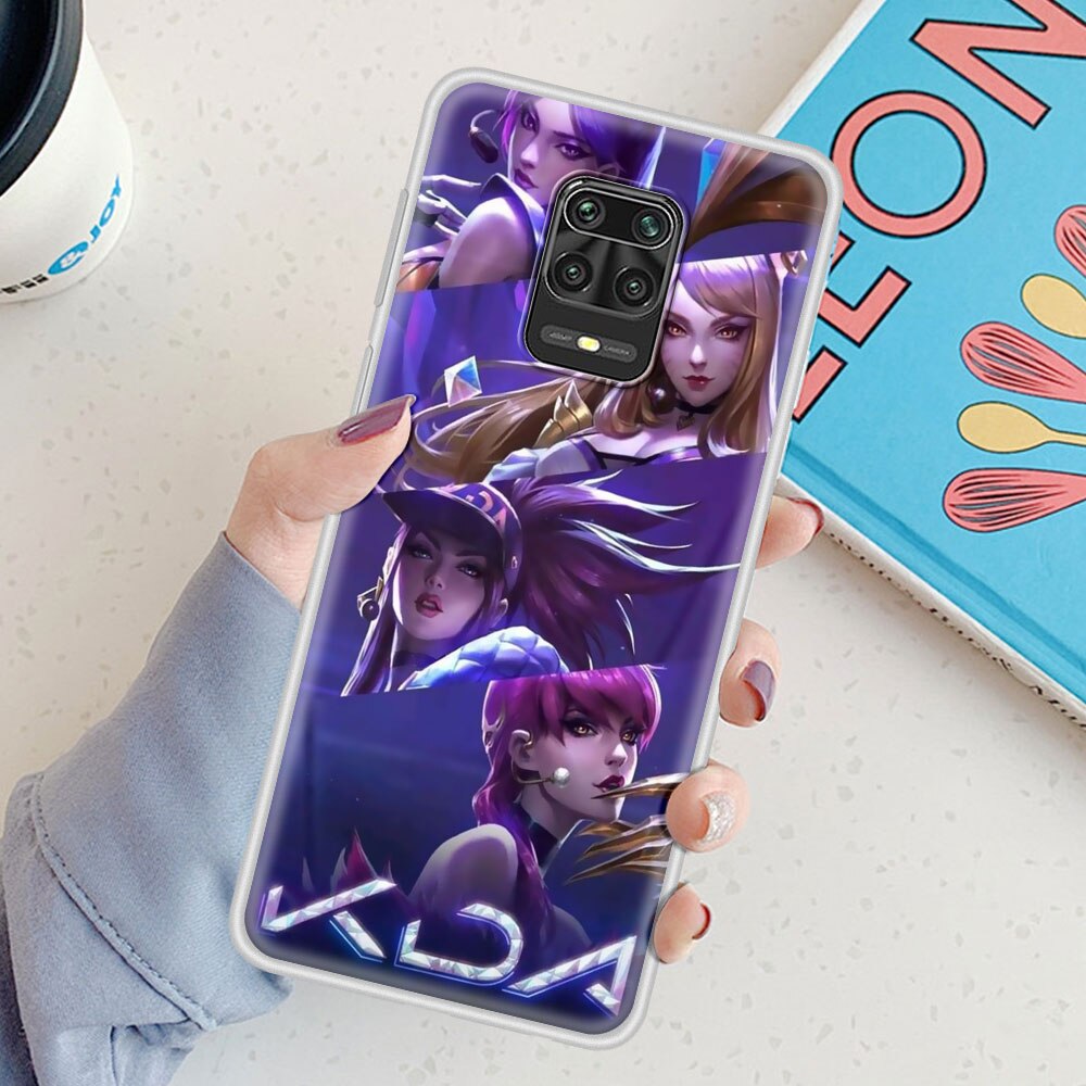 League Legends LOL Kda Case For Xiaomi Redmi Note 9 8 Pro 9S 8T 7 9T Soft Bumper Cover 9A 9C 8A 7A Funda K20 k30 6 6A TPU Coque - League of Legends Fan Store