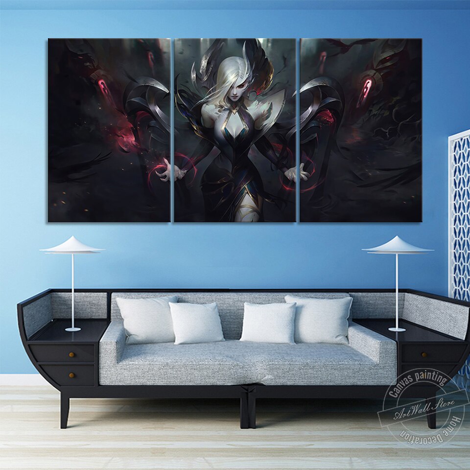 Morgana "The Fallen" Poster - Canvas Painting - League of Legends Fan Store