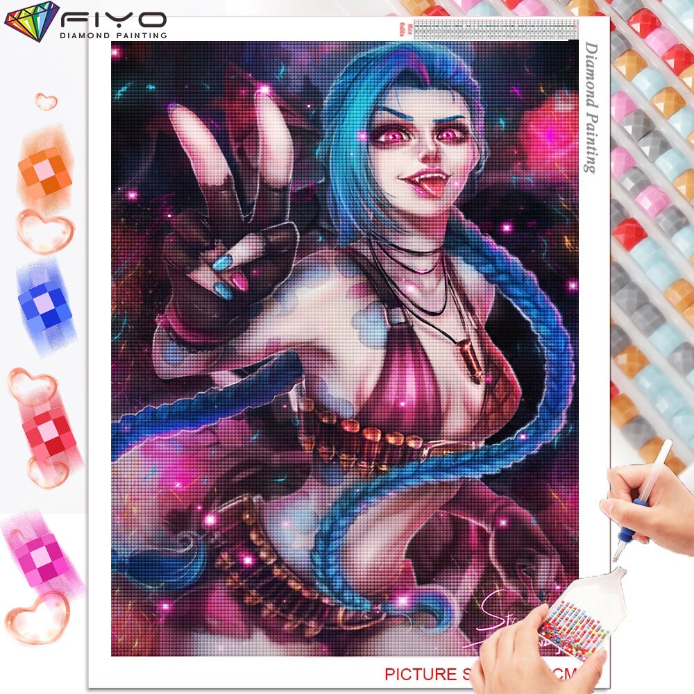 Diamond Art Mosaic Jinx Collection - League of Legends Fan Store