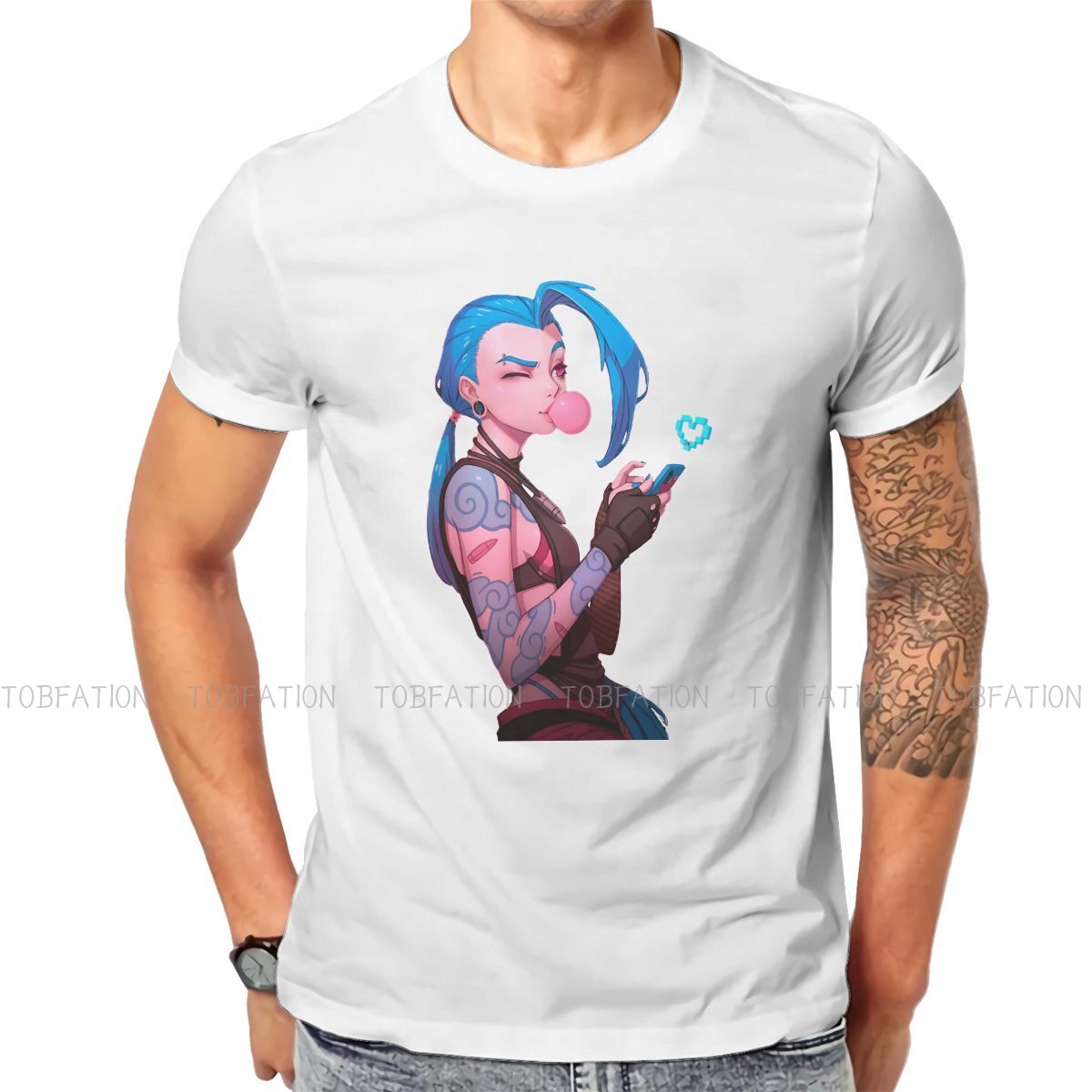 Arcane Jinx T Shirt - League of Legends Fan Store