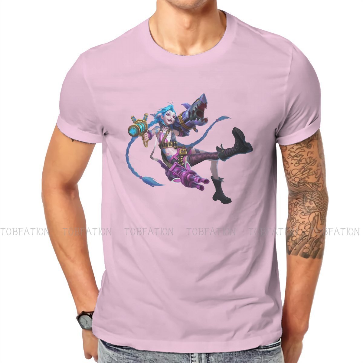 Jinx Arcane Carry T Shirt - League of Legends Fan Store