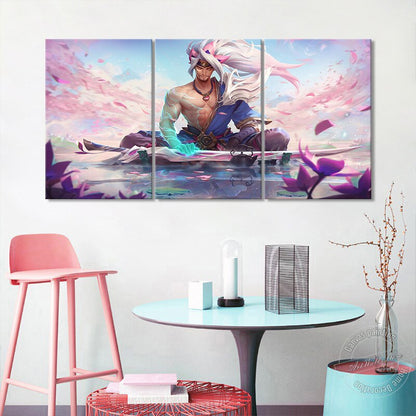 LOL Game Poster League of Legends The Unforgiven Yasuo Spirit Blossom Wall Picture for Living Room &amp; Playroom Decor Wall Sticker - League of Legends Fan Store