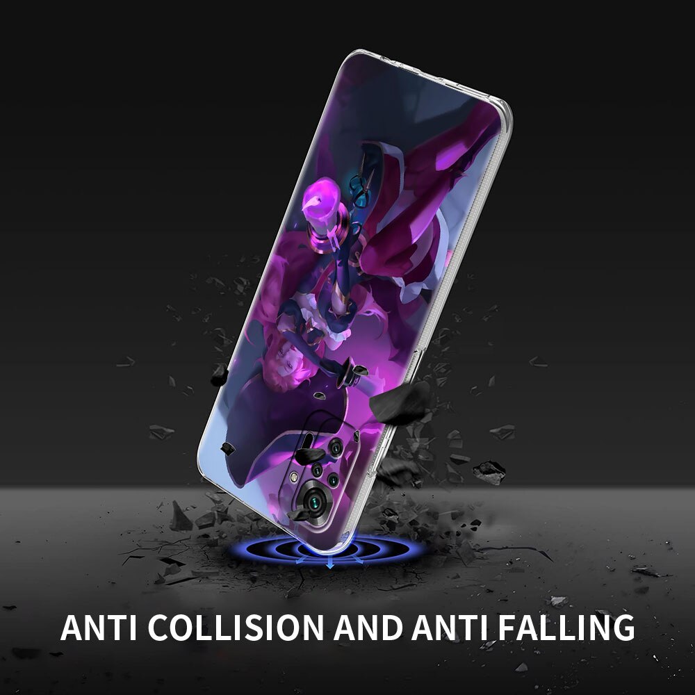 Collection 2 Transparent Soft Phone Case for Xiaomi Redmi Note 9s 10Pro K40 10 9 4G 9A 8 Pro 8T 8 9C Mobile Phone Bag Game League Of Legends - League of Legends Fan Store