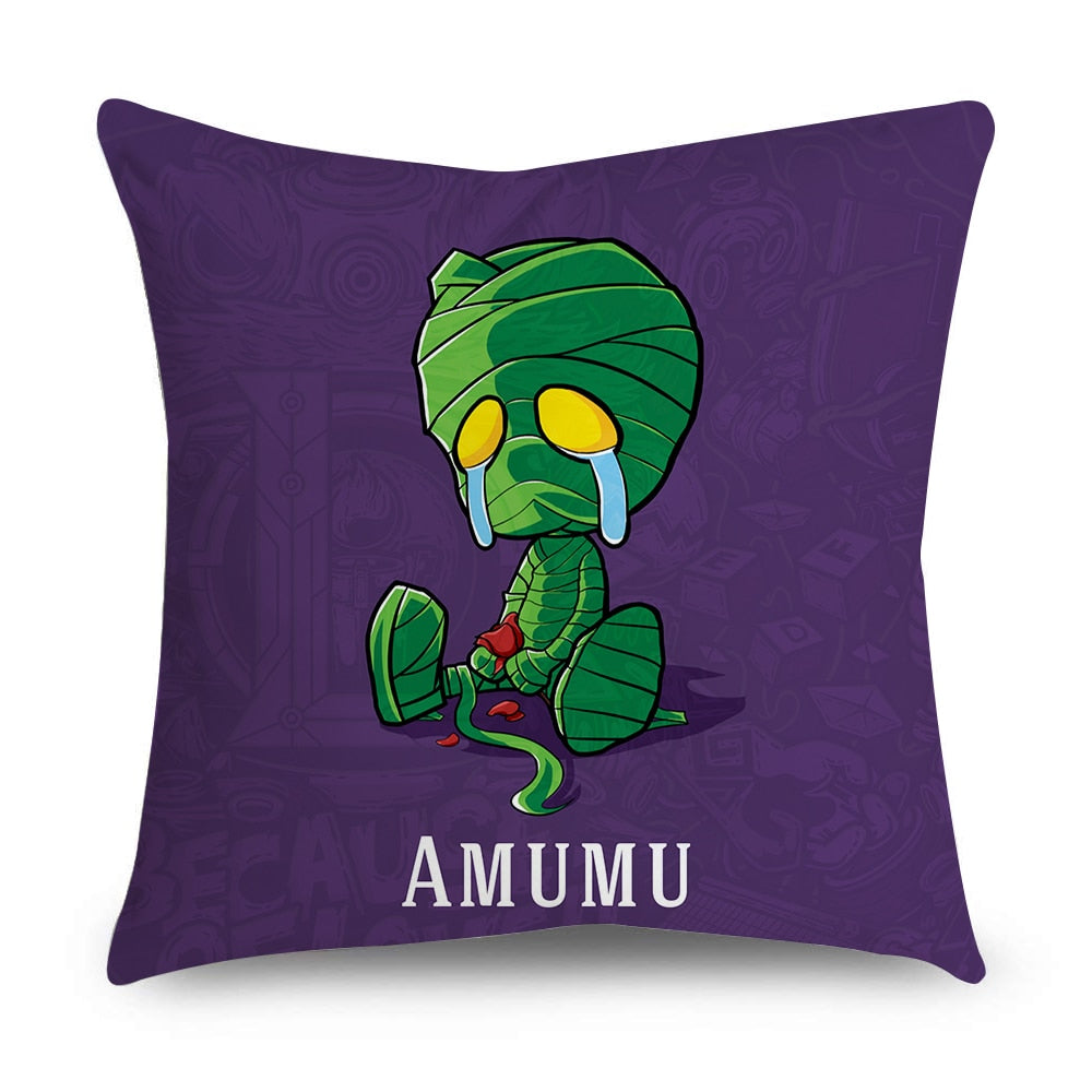 League of Legends Pillowcase Series 2 -- Lulu Amumu Jinx Yasuo Ezreal Leona Thresh Lee Sin Sona Teemo - League of Legends Fan Store