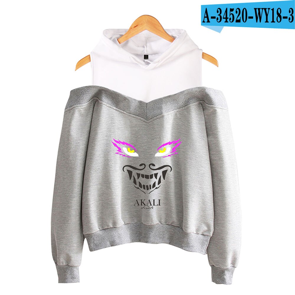 K/DA The Baddest Off-Shoulder Hoodies Collection - League of Legends Fan Store