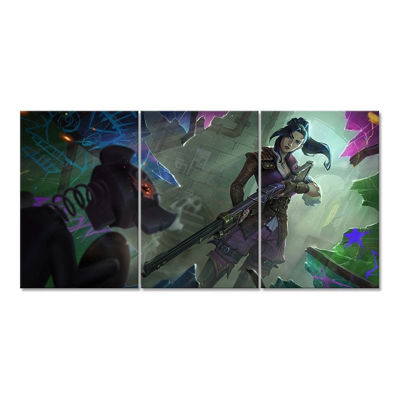 Arcane Caitlyn "The Sheriff of Piltover" Poster - Canvas Painting - League of Legends Fan Store