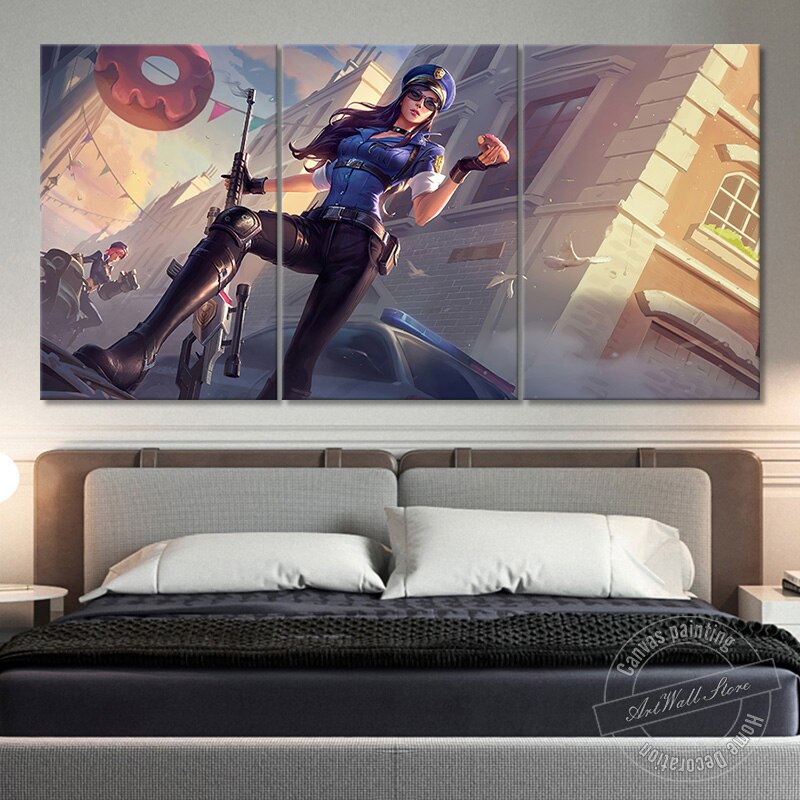 Arcade Caitlyn Poster - Canvas Painting - League of Legends Fan Store