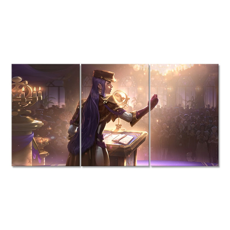 Caitlyn " The Sheriff of Piltover " Poster - Canvas Painting - League of Legends Fan Store