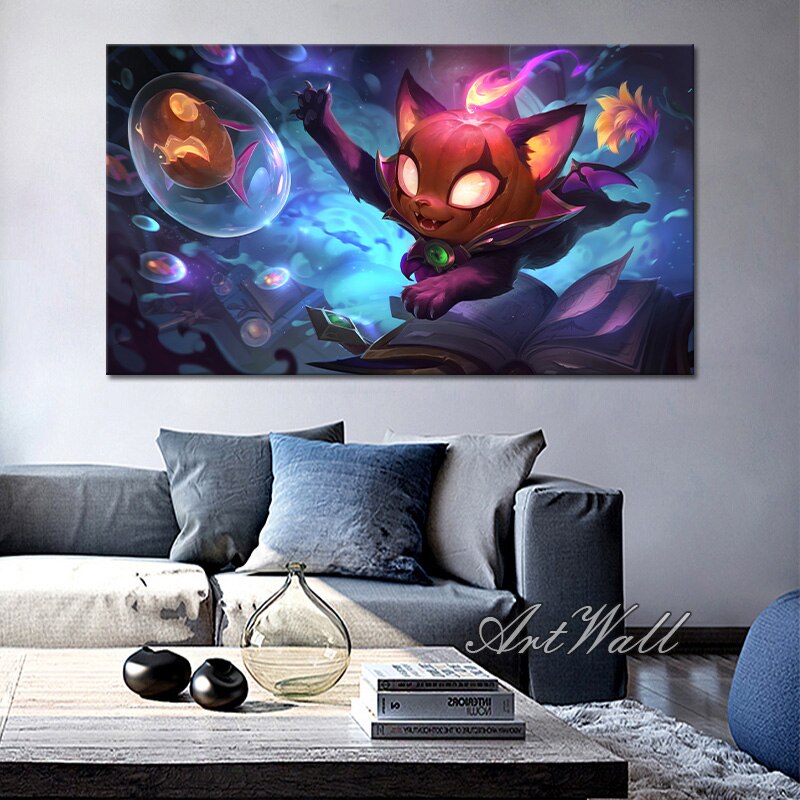 Bewitching Yuumi Poster - Canvas Painting - League of Legends Fan Store