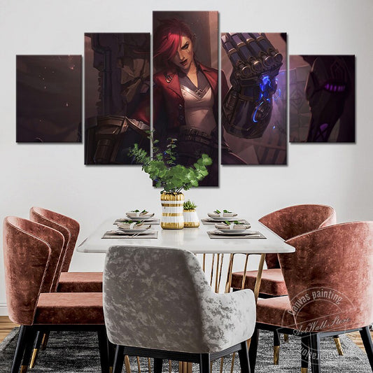 "The Piltover Enforcer" VI Poster - Canvas Painting - League of Legends Fan Store