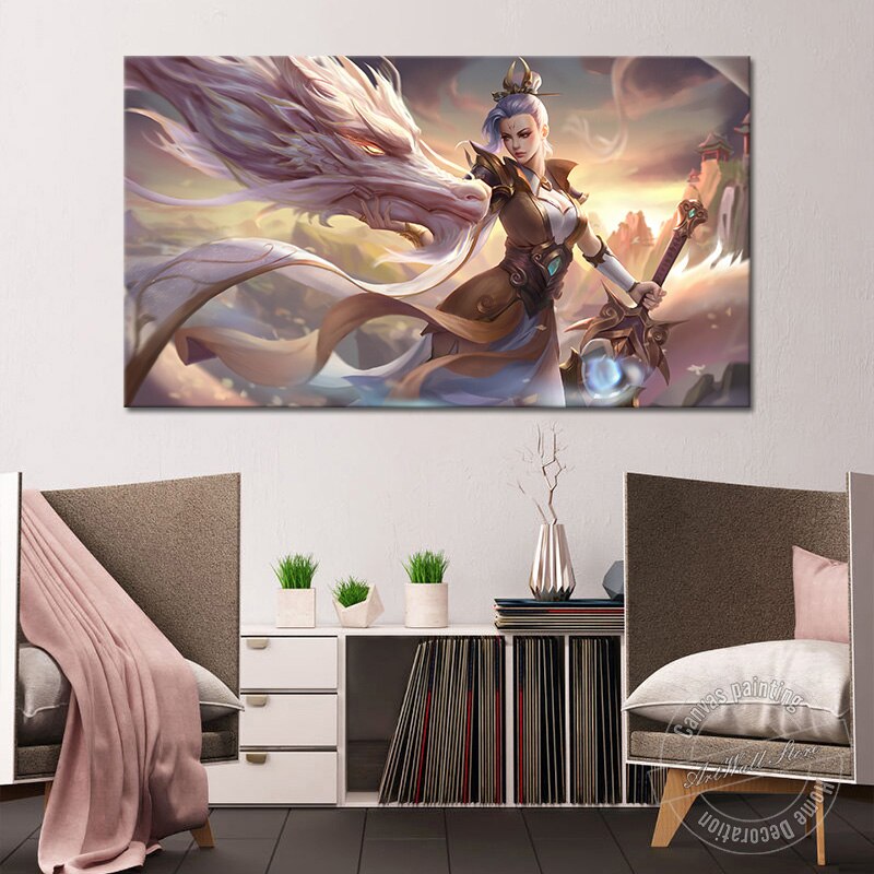 Riven "Prestige Valiant Sword" Poster - Canvas Painting - League of Legends Fan Store