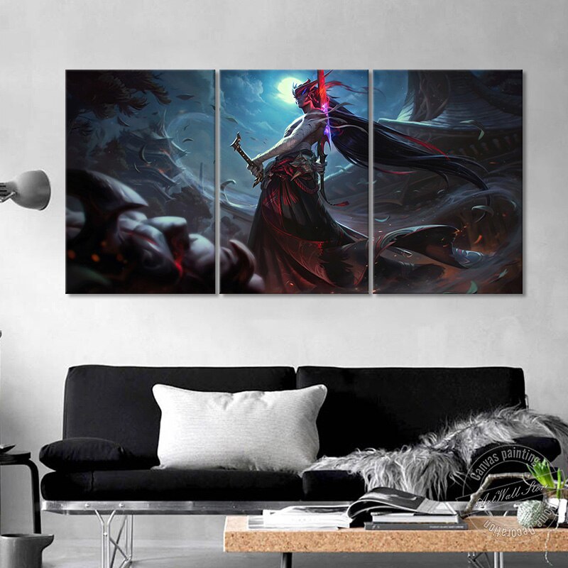 "The Unforgotten" Yone Poster - Canvas Painting - League of Legends Fan Store