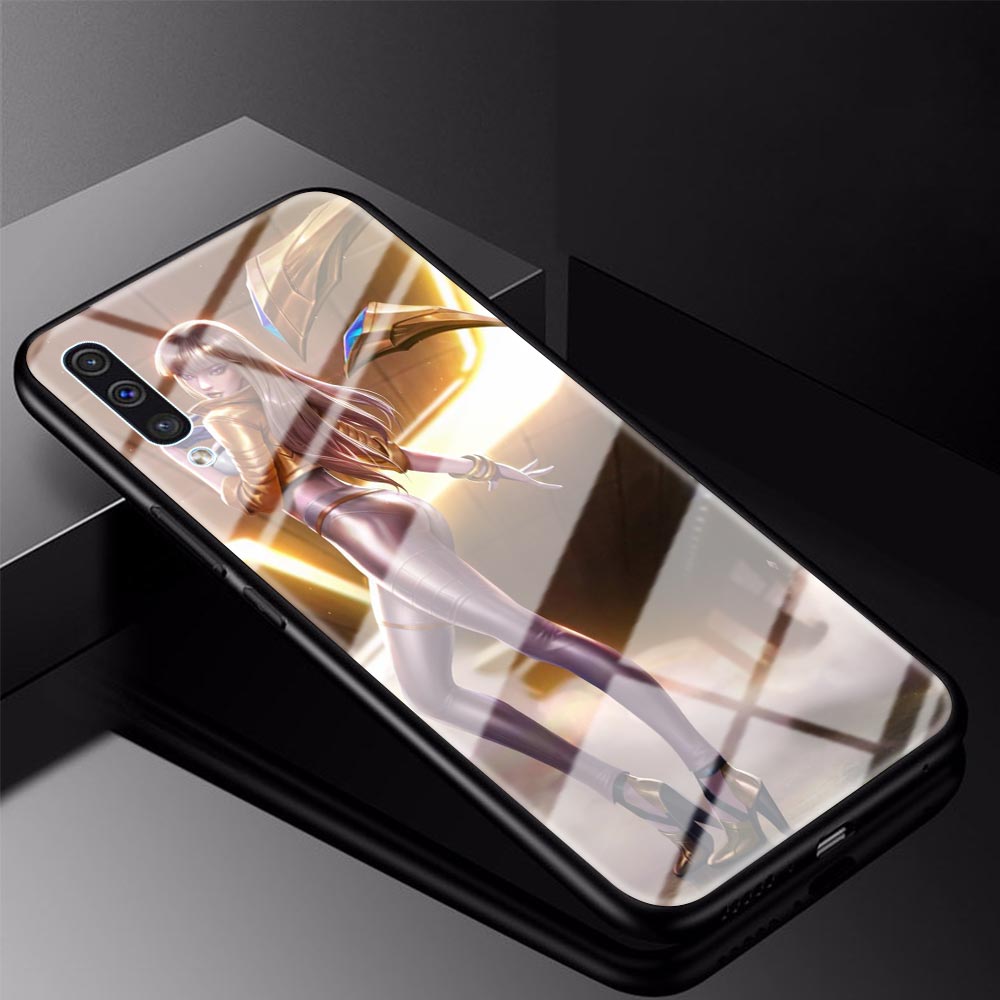 Collection 2 Glass Case For Samsung Galaxy A51 A50 A71 M31 A70 A10 A40 A30 A31 M51 Shockproof Phone Cover Back Shell League Legends LOL Kda - League of Legends Fan Store