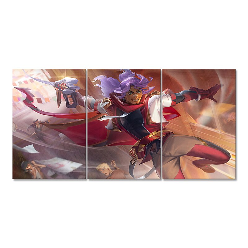 Akshan Battle Academia Poster - Canvas Painting - League of Legends Fan Store