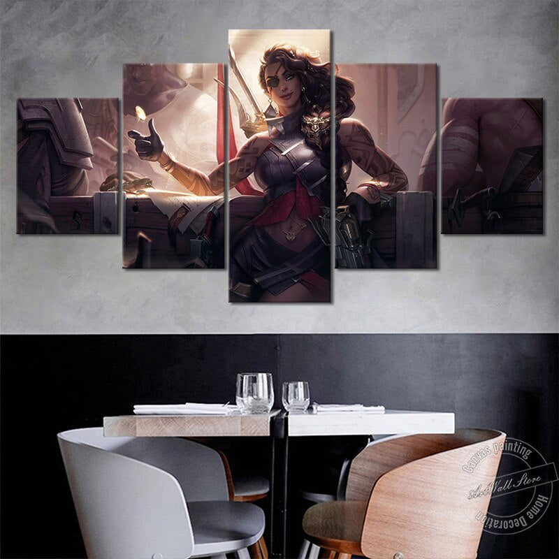 "The Desert Rose" Samira Poster - Canvas Painting - League of Legends Fan Store