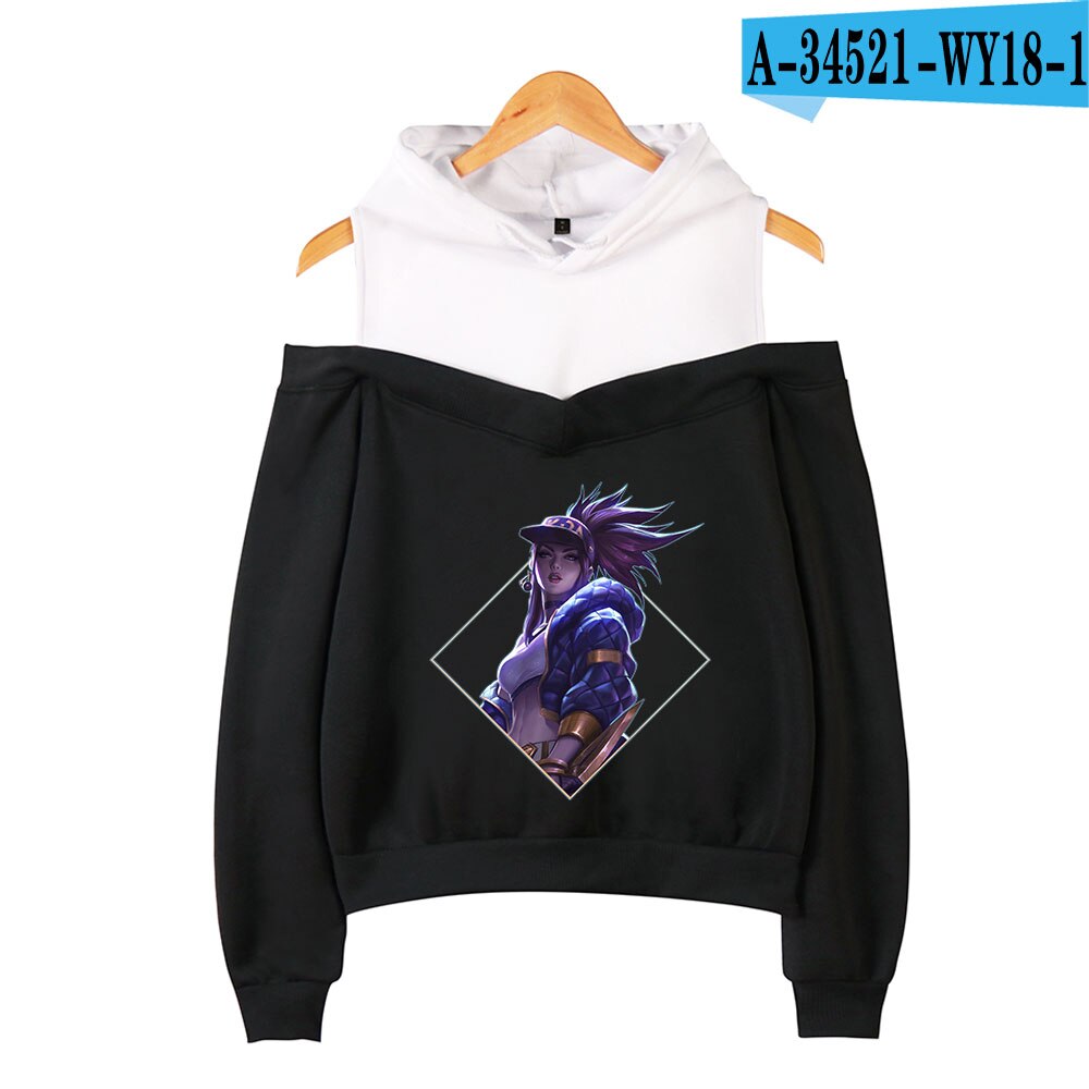 K/DA The Baddest Off-Shoulder Hoodies Collection - League of Legends Fan Store