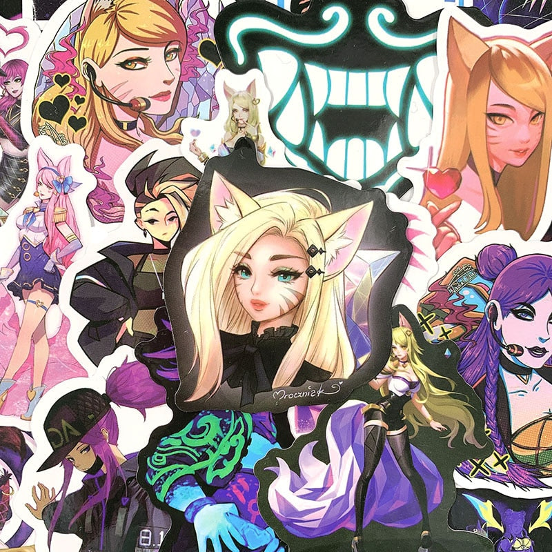 KDA Graffiti Stickers - League of Legends Fan Store