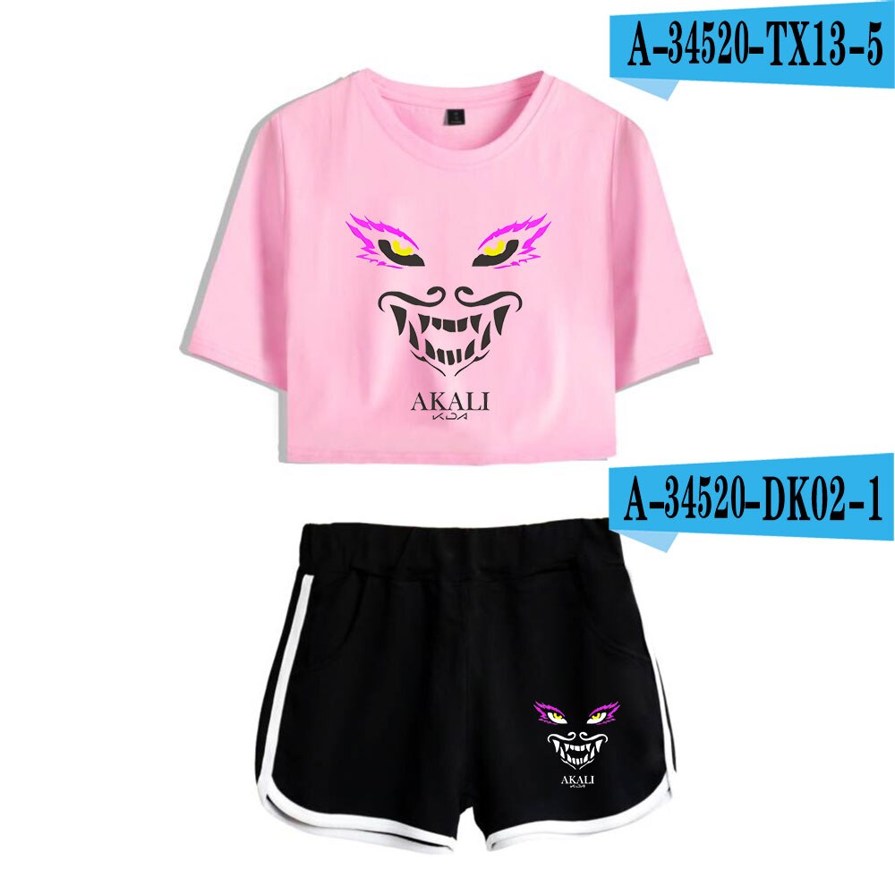 K/DA The Baddest  Shorts and Short Sleeve T-shirts Collection - League of Legends Fan Store