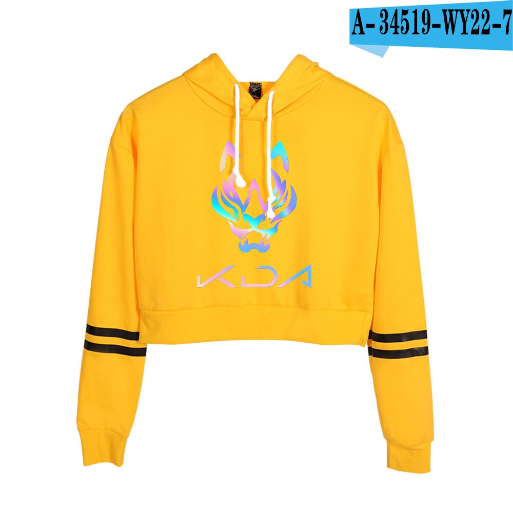 K/DA The Baddest Pullovers Navel Crop Hoodies Collection - League of Legends Fan Store