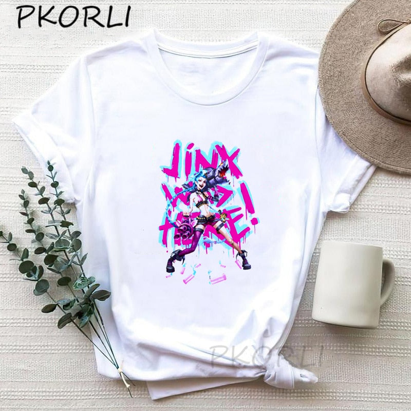 Arcane Jinx  T-shirts Collection - League of Legends Fan Store