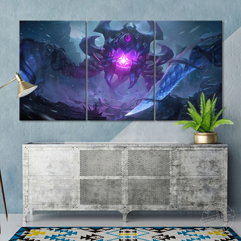 "The Eye of The Void" VelKoz Poster - Canvas Painting - League of Legends Fan Store