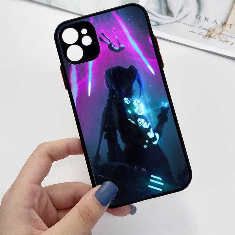 Collection 2 Arcane jinx Phone Case For iPhone 13 12 11 Mini Pro XR XS Max 7 8 Plus X Matte transparent Back Cover - League of Legends Fan Store