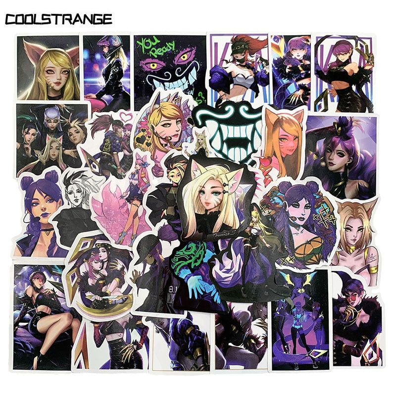 KDA Graffiti Stickers - League of Legends Fan Store