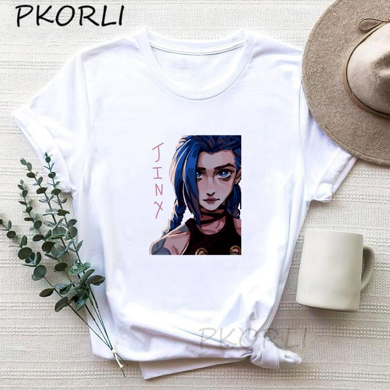 Arcane Jinx  T-shirts Collection - League of Legends Fan Store