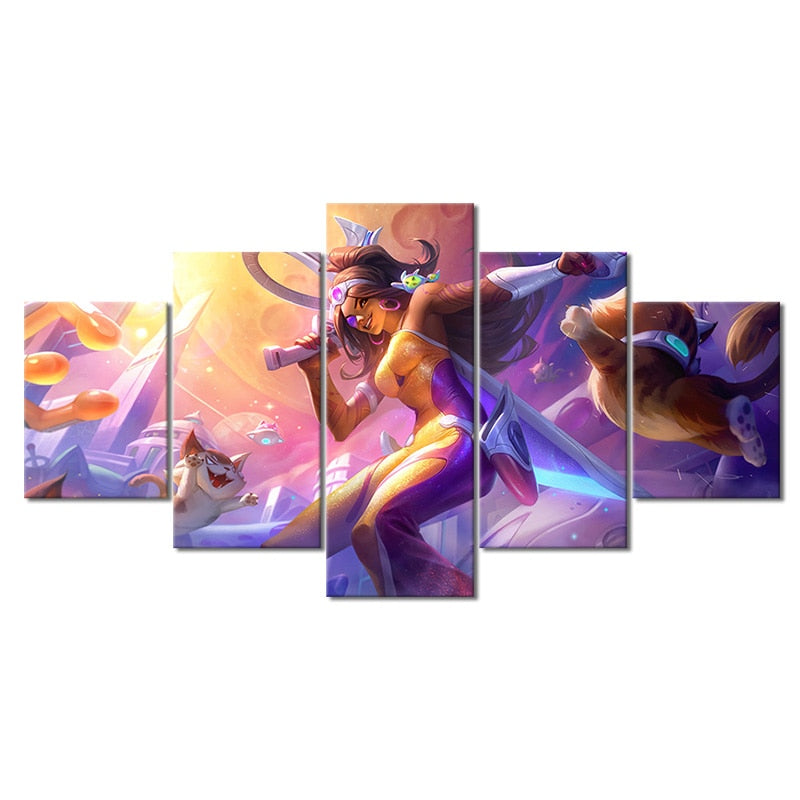 "Desert Rose" Samira Poster - Canvas Painting - League of Legends Fan Store