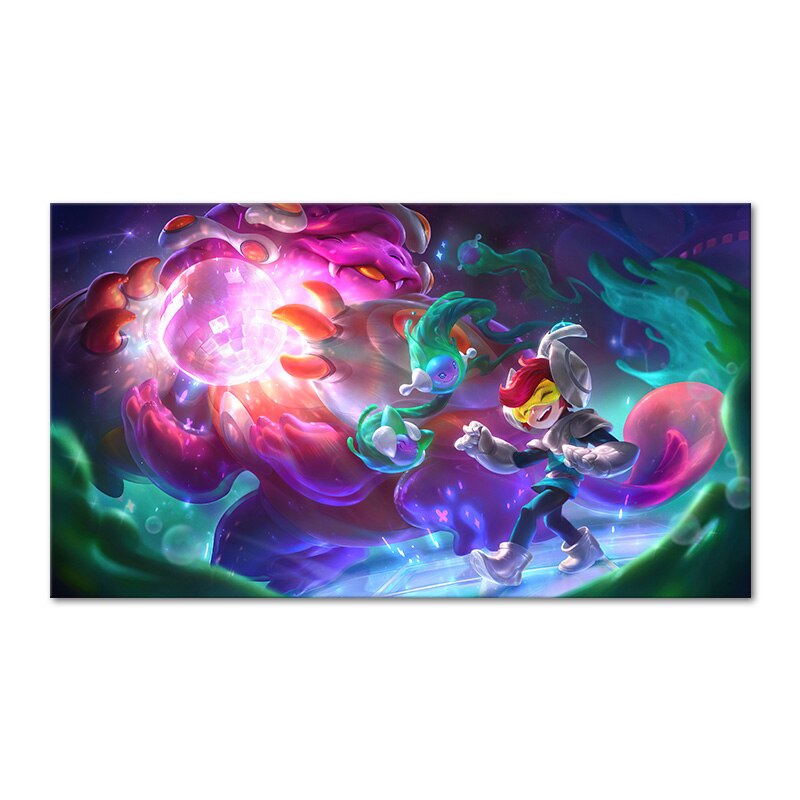 "Dark Star" Lux Rumble Nasus Nunu Lulu Samira Blitzcrank Poster - Canvas Painting - League of Legends Fan Store