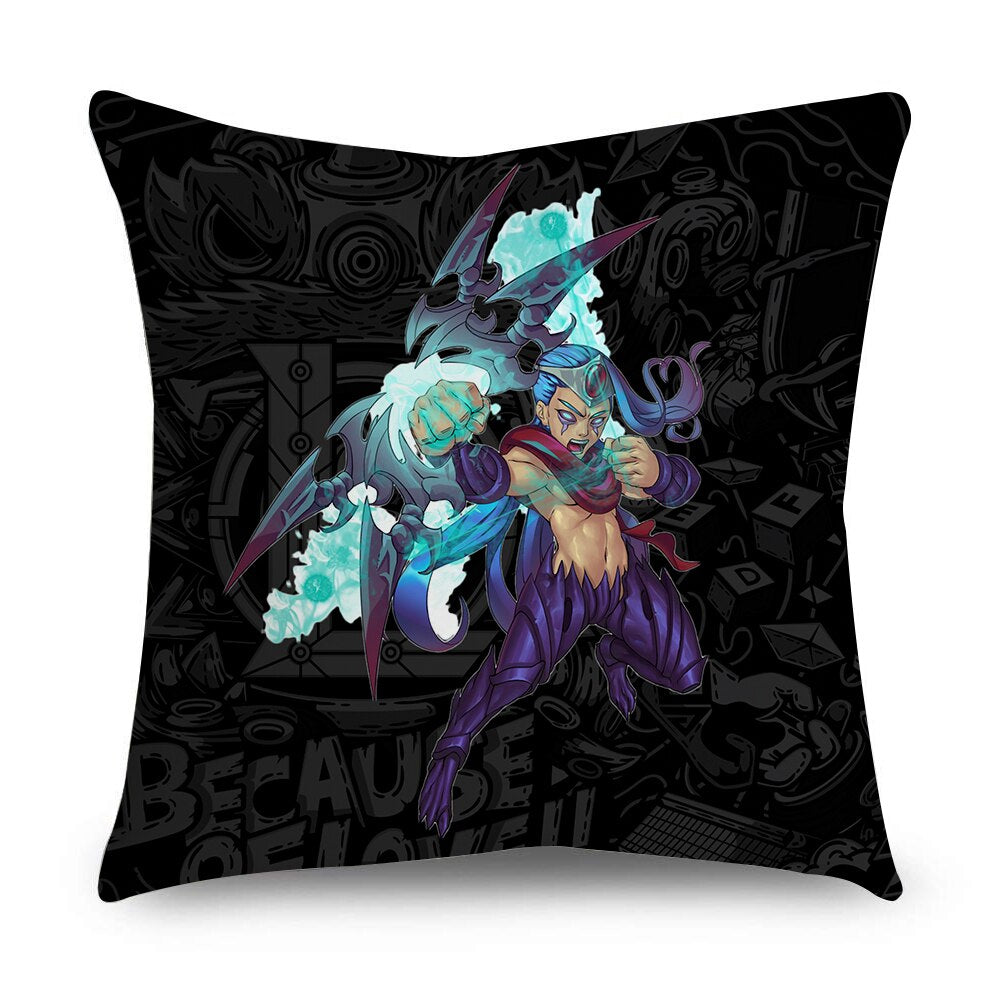 League of Legends Characters Pillowcases-- Nidale Ezreal Ziggs Janna Sejuani Zyra Varus Fizz Talon Graves Vladimir Riven Nami Vayne Zed Viktor Lee Sin Diana Nocturne - League of Legends Fan Store