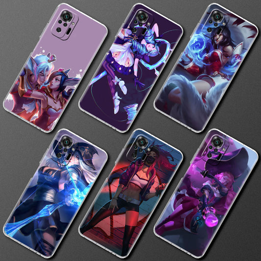 Collection 2 Transparent Soft Phone Case for Xiaomi Redmi Note 10 5G 10 Pro 9s 4G 9 7 8 8T 9T 10S Mobile Phone Bag Game League Of Legends Lol - League of Legends Fan Store