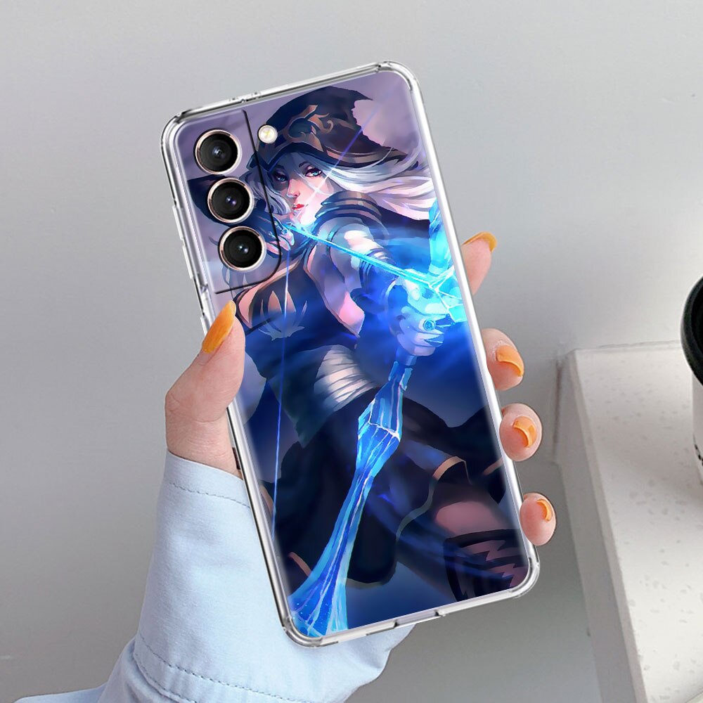 Collection 1 Transparent Phone Case for Samsung Galaxy S21 Plus S20 FE S21 UItra S10 S9 S20 S9 S8 Protect Cover Game League Of Legends Lol - League of Legends Fan Store