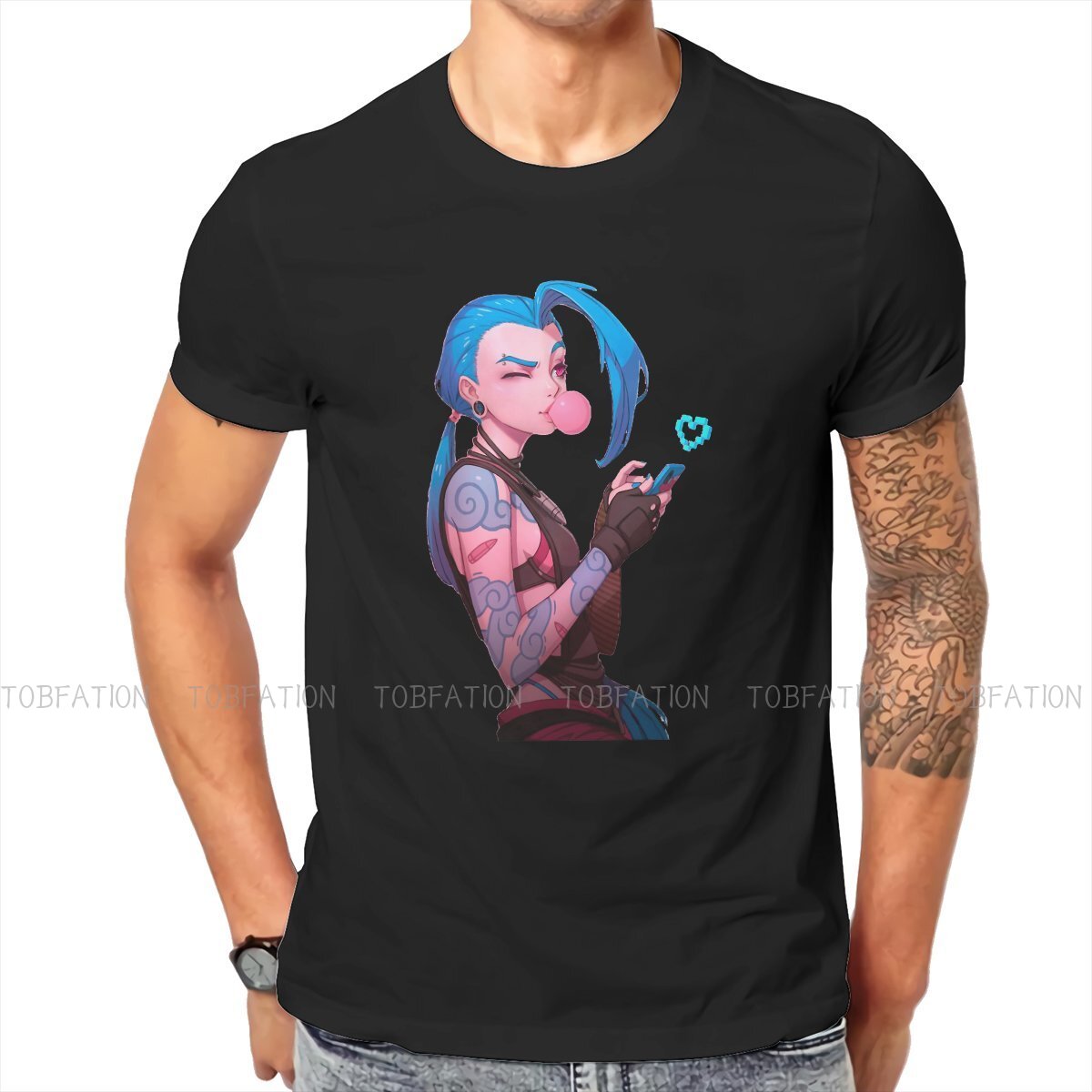 Arcane Jinx T Shirt - League of Legends Fan Store