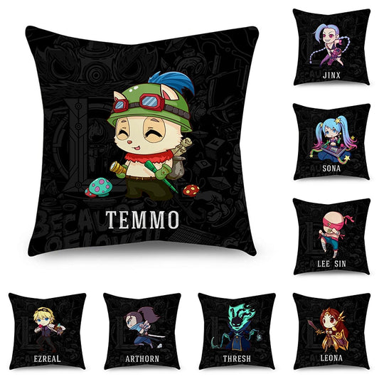 League of Legends Pillowcase Series 2 -- Lulu Amumu Jinx Yasuo Ezreal Leona Thresh Lee Sin Sona Teemo - League of Legends Fan Store