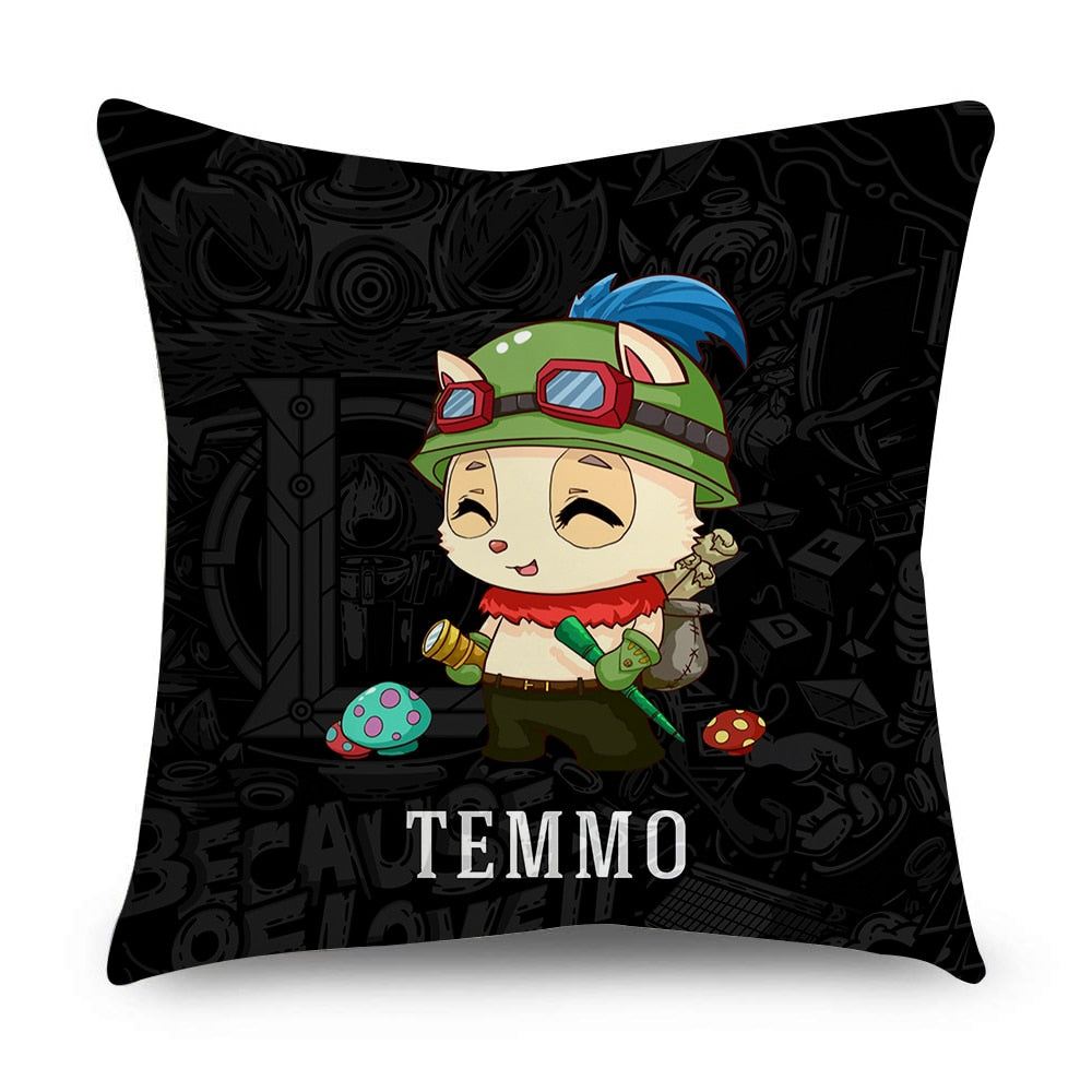 League of Legends Pillowcase Series 2 -- Lulu Amumu Jinx Yasuo Ezreal Leona Thresh Lee Sin Sona Teemo - League of Legends Fan Store