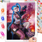 Jinx Series 2 Diamond Art Mosaic - League of Legends Fan Store