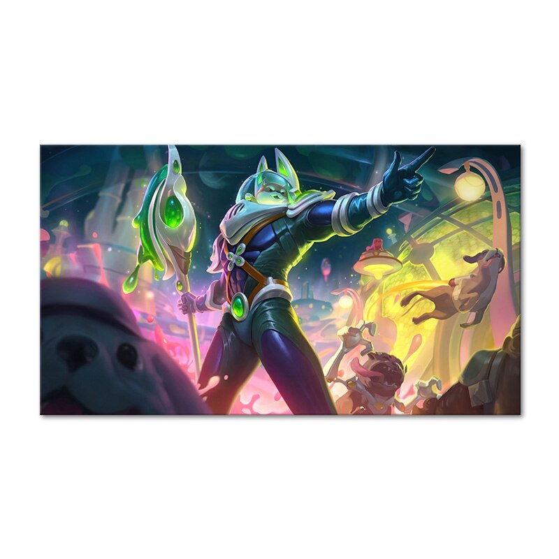 "Dark Star" Lux Rumble Nasus Nunu Lulu Samira Blitzcrank Poster - Canvas Painting - League of Legends Fan Store