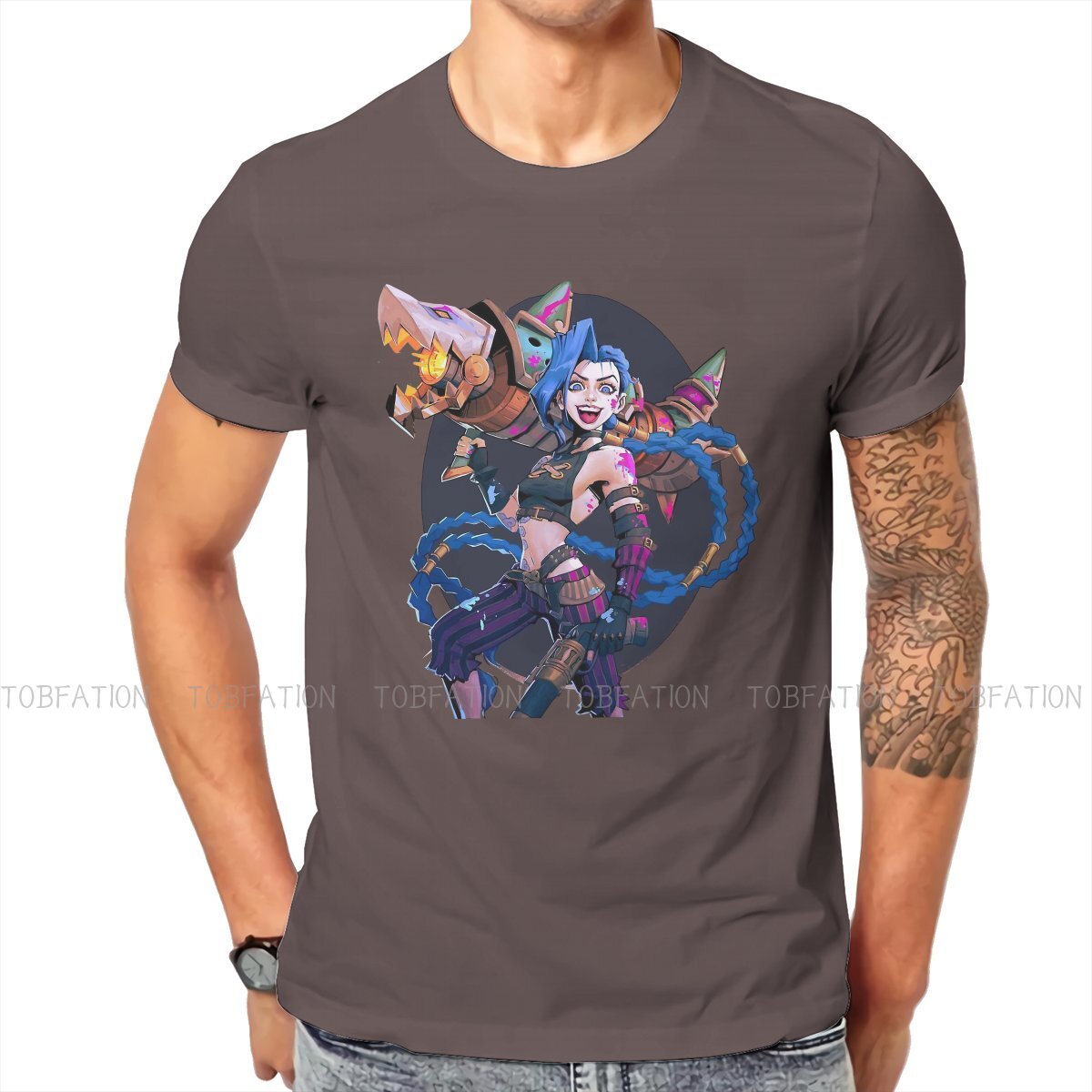 Arcane  Jinx Excited T Shirt - League of Legends Fan Store