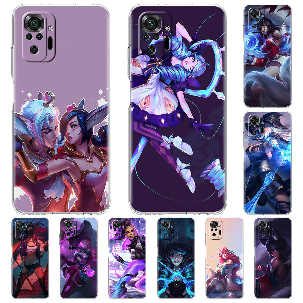 Collection 2 Transparent Soft Phone Case for Xiaomi Redmi Note 10 5G 10 Pro 9s 4G 9 7 8 8T 9T 10S Mobile Phone Bag Game League Of Legends Lol - League of Legends Fan Store