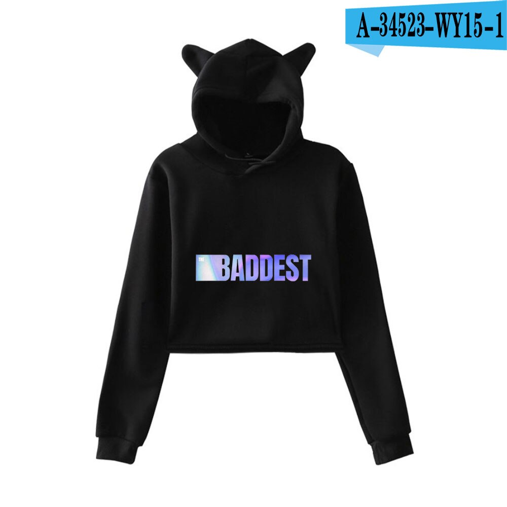 K/DA The Baddest Cat Ear Crop Hoodies Collection - League of Legends Fan Store