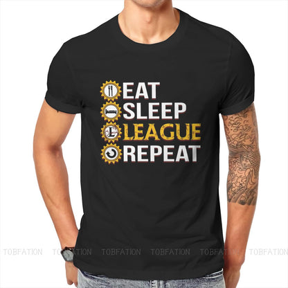 Eat Sleep League Repeat Funny T Shirt - League of Legends Fan Store