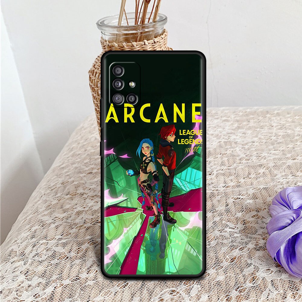 Collection 2 Arcane Hot Anime Case For Samsung Galaxy A12 A51 A21s A71 A52 A32 A31 A52s A41 A13 A02s A42 A72 A22 A11 A01 TPU Phone Cover Capa - League of Legends Fan Store