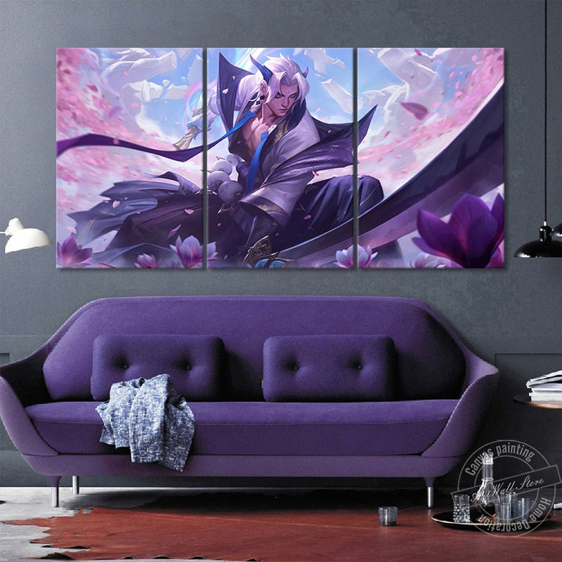 "Unforgotten" Yone "New Spirit Blossom" Poster - Canvas Painting - League of Legends Fan Store