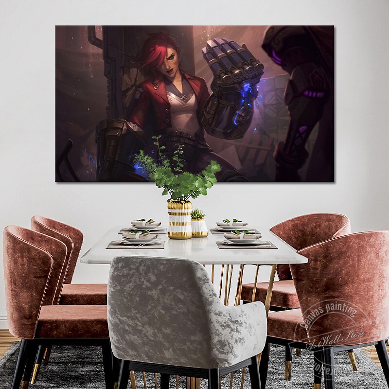 "The Piltover Enforcer" VI Poster - Canvas Painting - League of Legends Fan Store