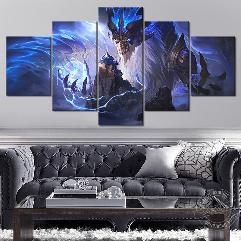 "The Star Forger"  Aurelion Sol Dragonmancer Poster - Canvas Painting - League of Legends Fan Store