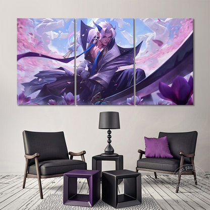 "Unforgotten" Yone "New Spirit Blossom" Poster - Canvas Painting - League of Legends Fan Store