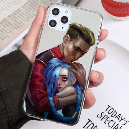 Collection 2 Arcane jinx Phone Case For iphone 13 12 11 8 7 plus mini x xs xr pro max Transparent soft - League of Legends Fan Store