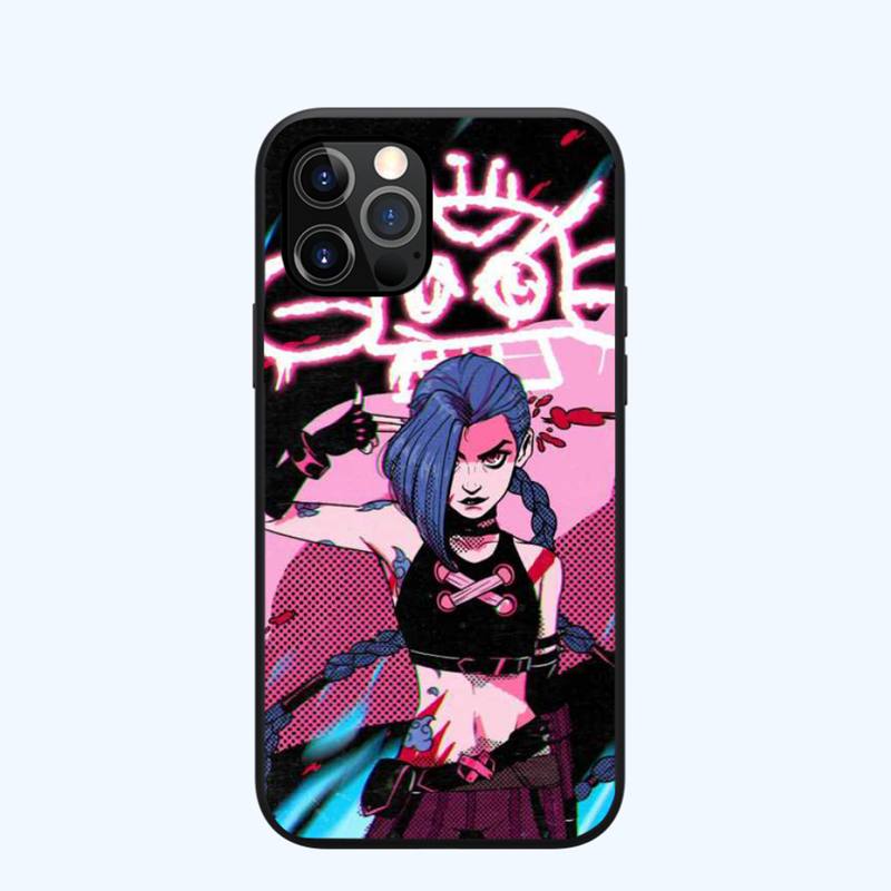 Collection 2 Arcane jinx Phone Case for iPhone 13 12 11 mini pro XS MAX XR 8 7 6 6S Plus X 5S SE 2020 - League of Legends Fan Store